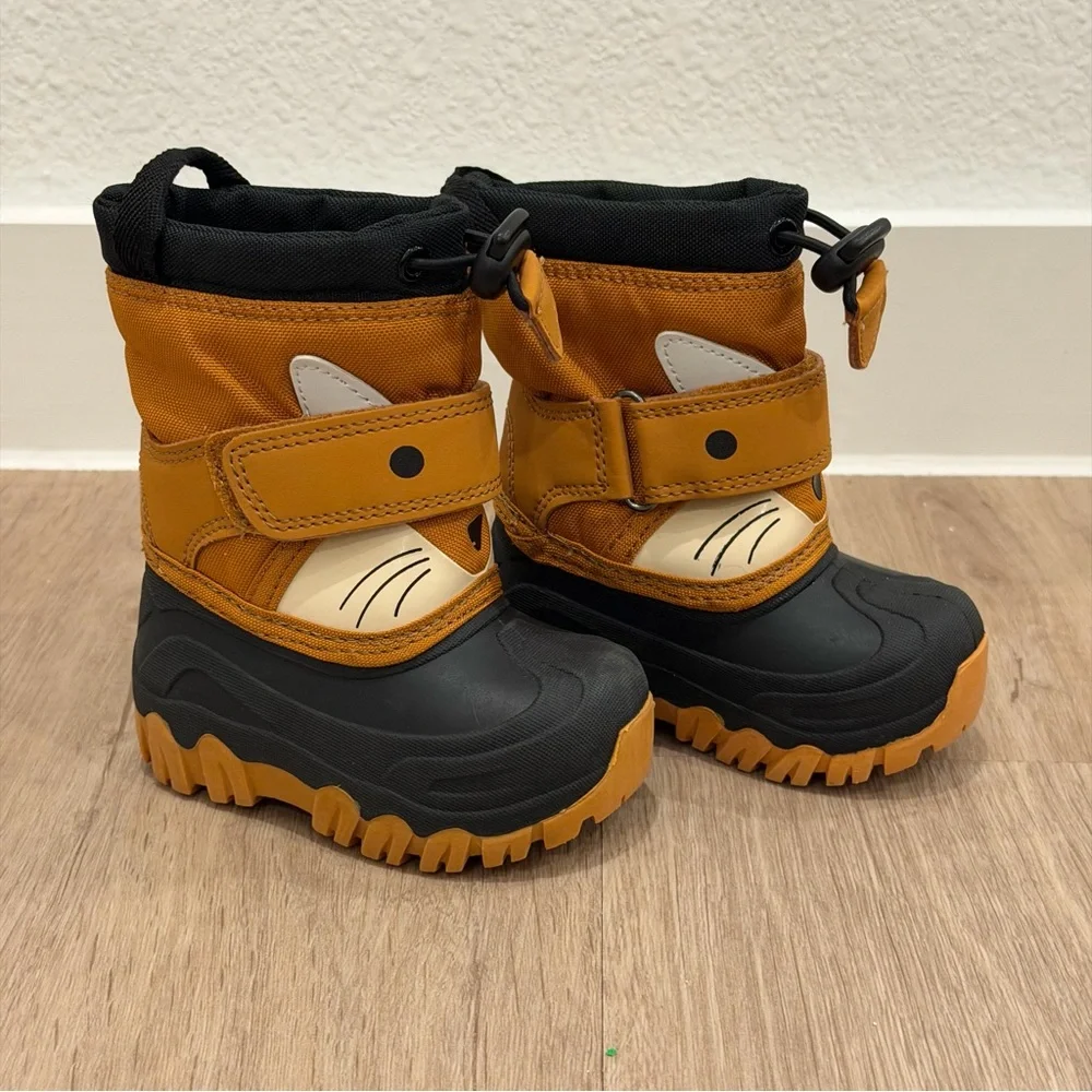 Cat & Jack Kids Fox Face Boots | Size 4